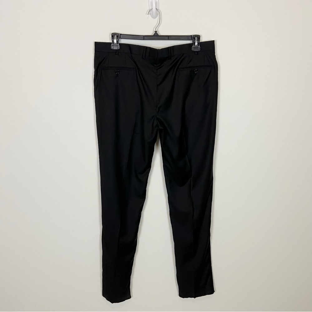 Emporio Armani Super 130s Wool Two Piece Suit in Black - Picture 11 of 16